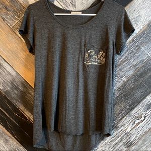 Free Kisses Gray Camo LA Shirt